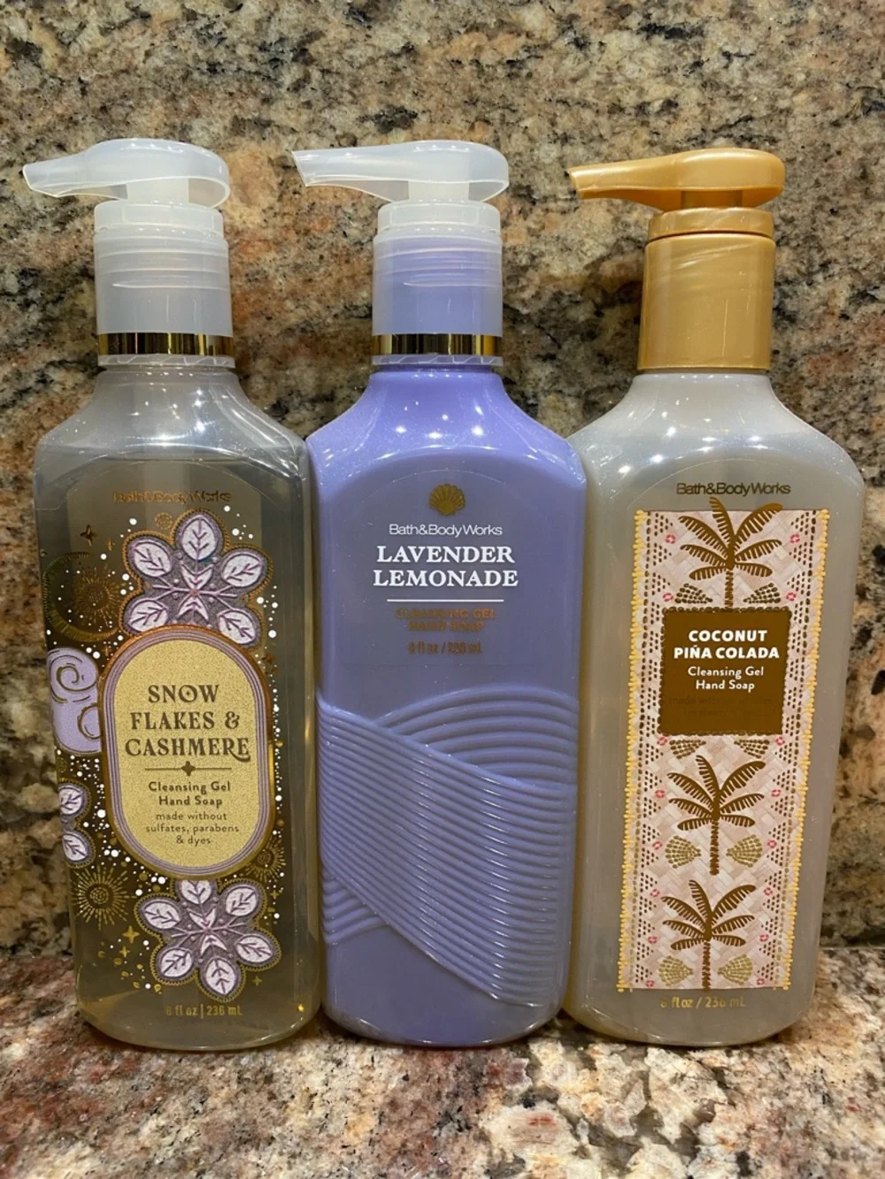 (3) - Variety Set: B&BW Cleansing GEL Hand Soaps, 8.0 fl oz, NWT, pictured above